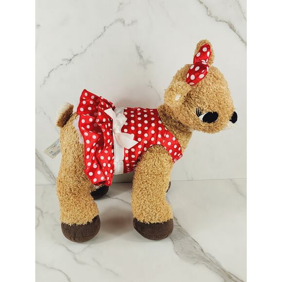 Clarice Red Dot Dress Rudolph Red Nosed Reindeer16" Build A Bear 2010 NO TESTED - Picture 10 of 16